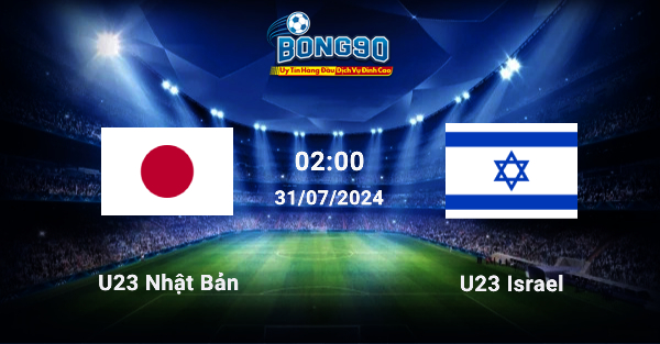 U23 Nhật Bản đấu với U23 Israel