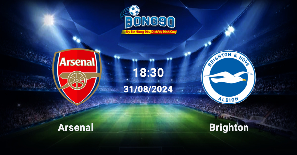 Arsenal đấu với Brighton