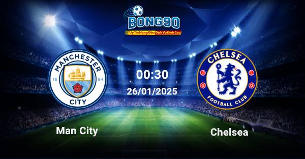 Man City đấu với Chelsea