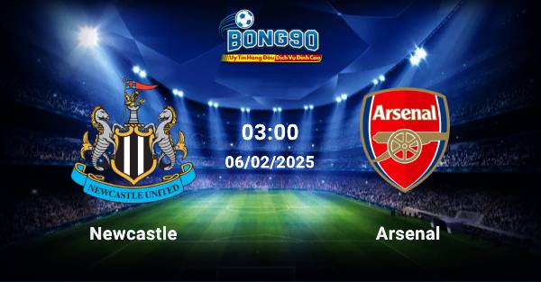 Newcastle đấu với Arsenal